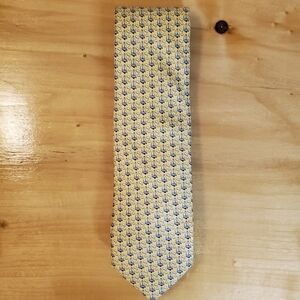Vineyard Vines Yellow and Blue Patterned Tie